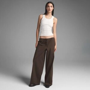 SKIMS COTTON POPLIN STRAIGHT LEG PANT